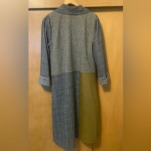 Designer Terry Macey Wool long coat size Large Vintage